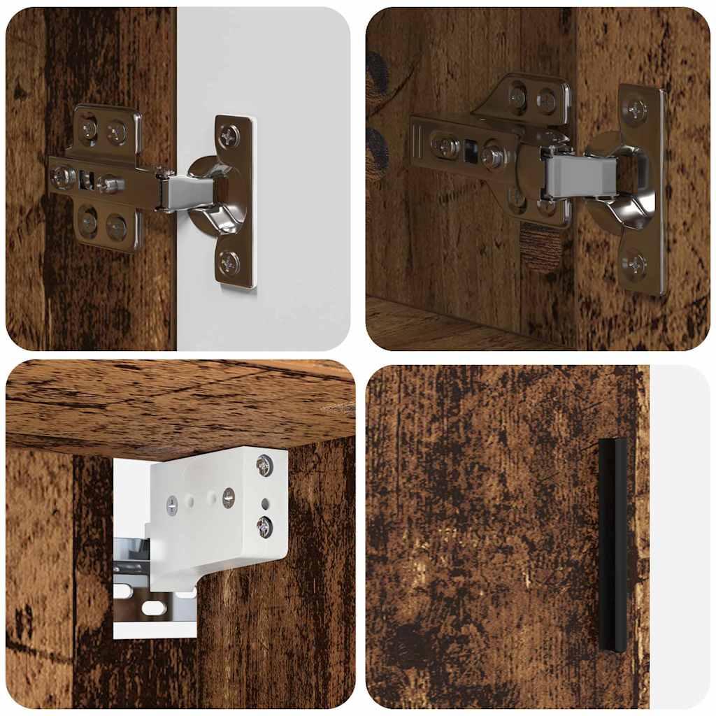 Set di mobili per il bagno 2 pz Legno vecchio 61 x 35 x 64 cm | homemem39