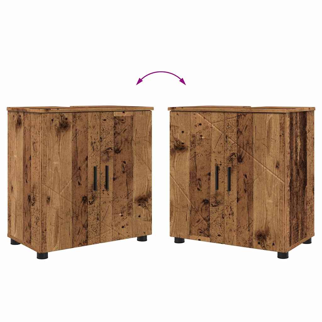 Set di mobili per il bagno 2 pz Legno vecchio 61 x 35 x 64 cm | homemem39