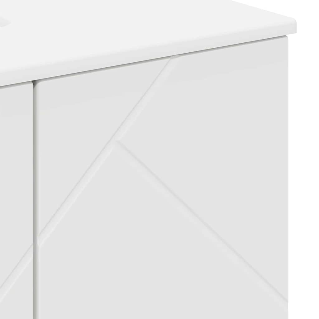 Set di mobili per il bagno Montaggio a parete 3 pcs Bianco