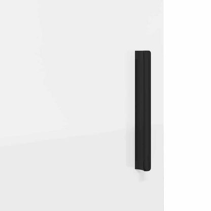 Set di mobili per il bagno con porta 3 pcs Bianco Lucido | homemem39