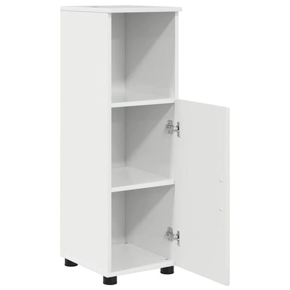 Set di mobili per il bagno con porta 3 pcs Bianco Lucido | homemem39