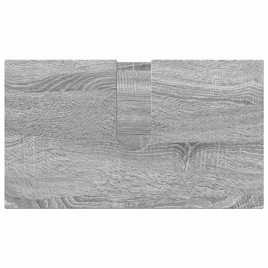 Set di mobili per il bagno 3 pz Grigio Sonoma 61 x 35 x 64 cm | homemem39