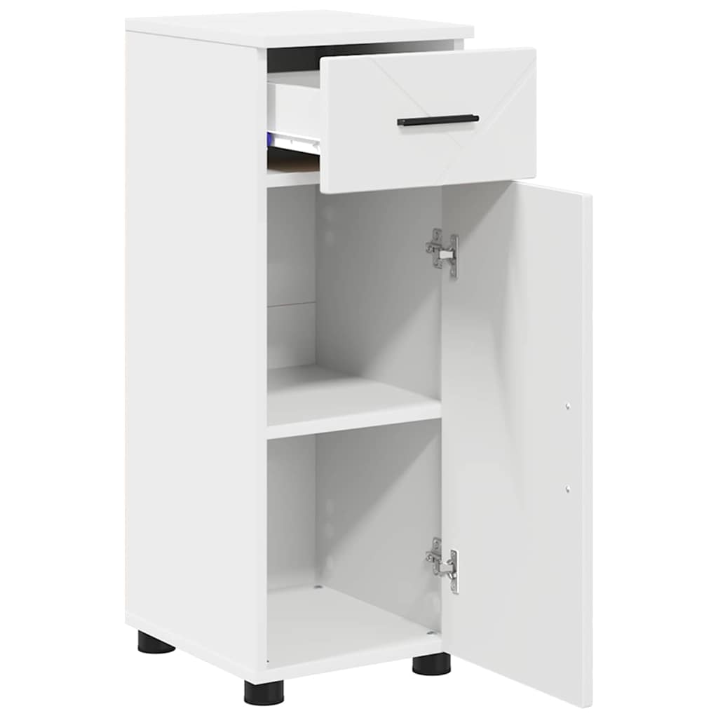 Set di mobili per il bagno con cassetto con porta 3 pcs Bianco | homemem39