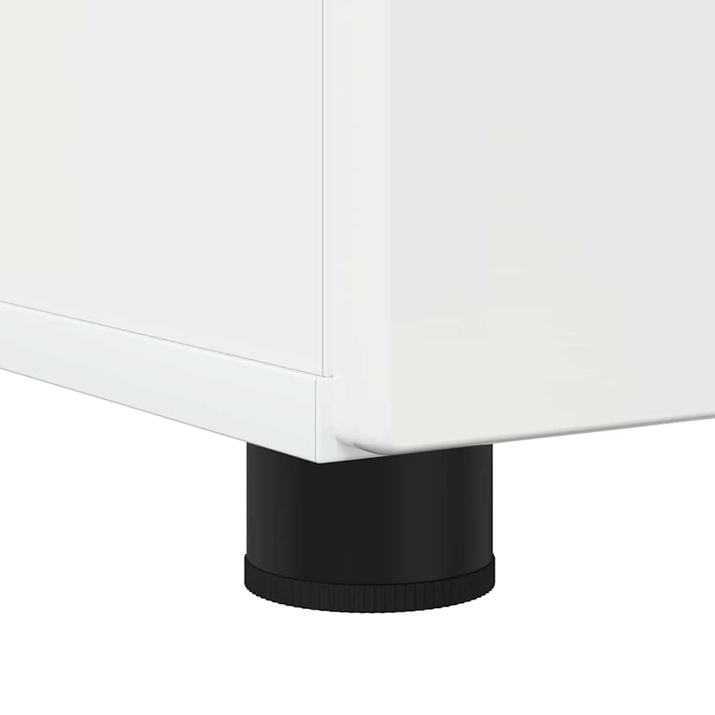 Set di mobili per il bagno con cassetto 3 pcs Bianco Lucido | homemem39