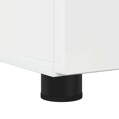Set di mobili per il bagno con cassetto 3 pcs Bianco Lucido | homemem39