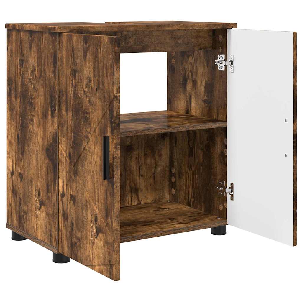 Set di mobili per il bagno 3 pz Rovere fumé 61 x 35 x 64 cm | homemem39