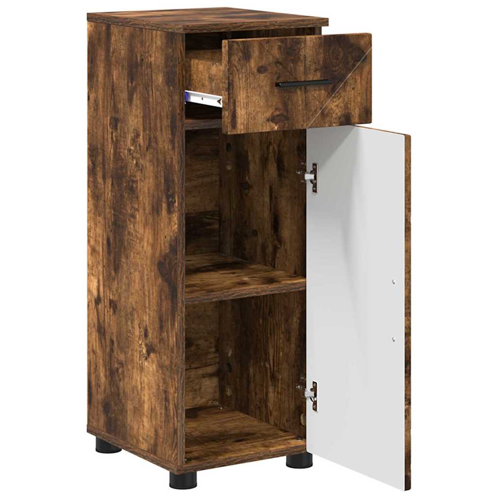 Set di mobili per il bagno 3 pz Rovere fumé 61 x 35 x 64 cm | homemem39