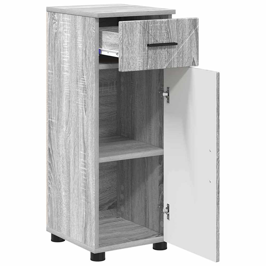 Set di mobili per il bagno 3 pz Grigio Sonoma 61 x 35 x 64 cm | homemem39