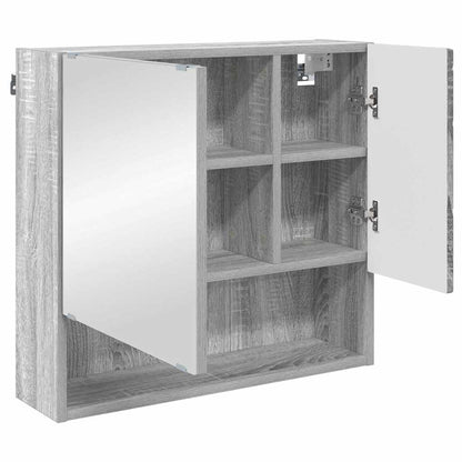 Set di mobili per il bagno 3 pz Grigio Sonoma 61 x 35 x 64 cm | homemem39