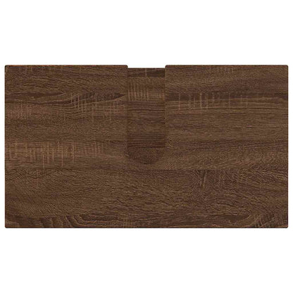 Set di mobili per il bagno con cassetto 3 pcs Rovere Marrone | homemem39