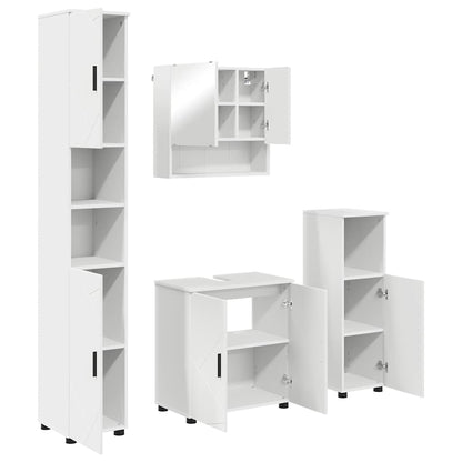 Set di mobili per il bagno 4 pz Bianco 61 x 35 x 64 cm | homemem39