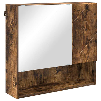 Set di mobili per il bagno 4 pz Rovere fumé 61 x 35 x 64 cm