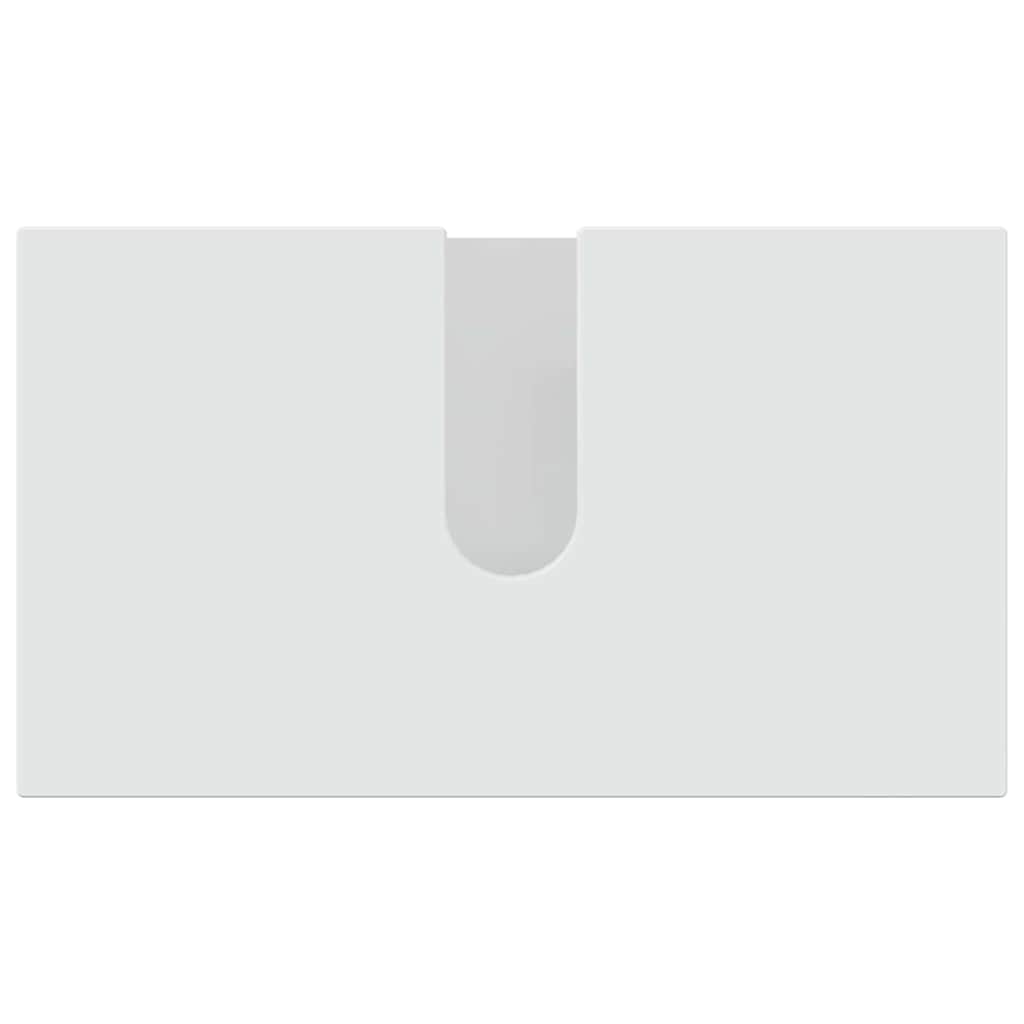 Set di mobili per il bagno con cassetto 5 pcs Bianco Lucido | homemem39