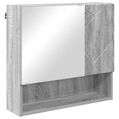 Set di mobili per il bagno 5 pz Grigio Sonoma 61 x 35 x 64 cm | homemem39