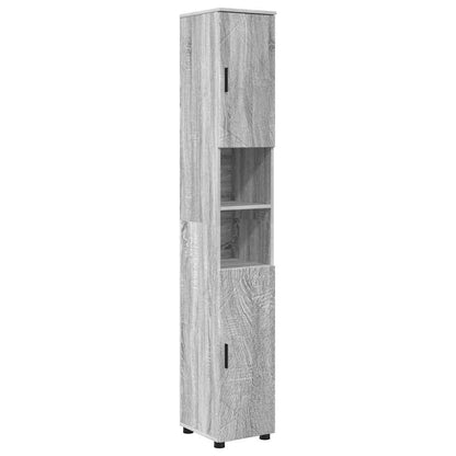 Set di mobili per il bagno 5 pz Grigio Sonoma 61 x 35 x 64 cm | homemem39