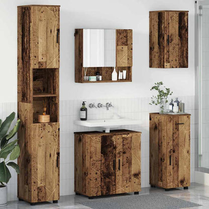 Set di mobili per il bagno 5 pz Legno vecchio 61 x 35 x 64 cm | homemem39
