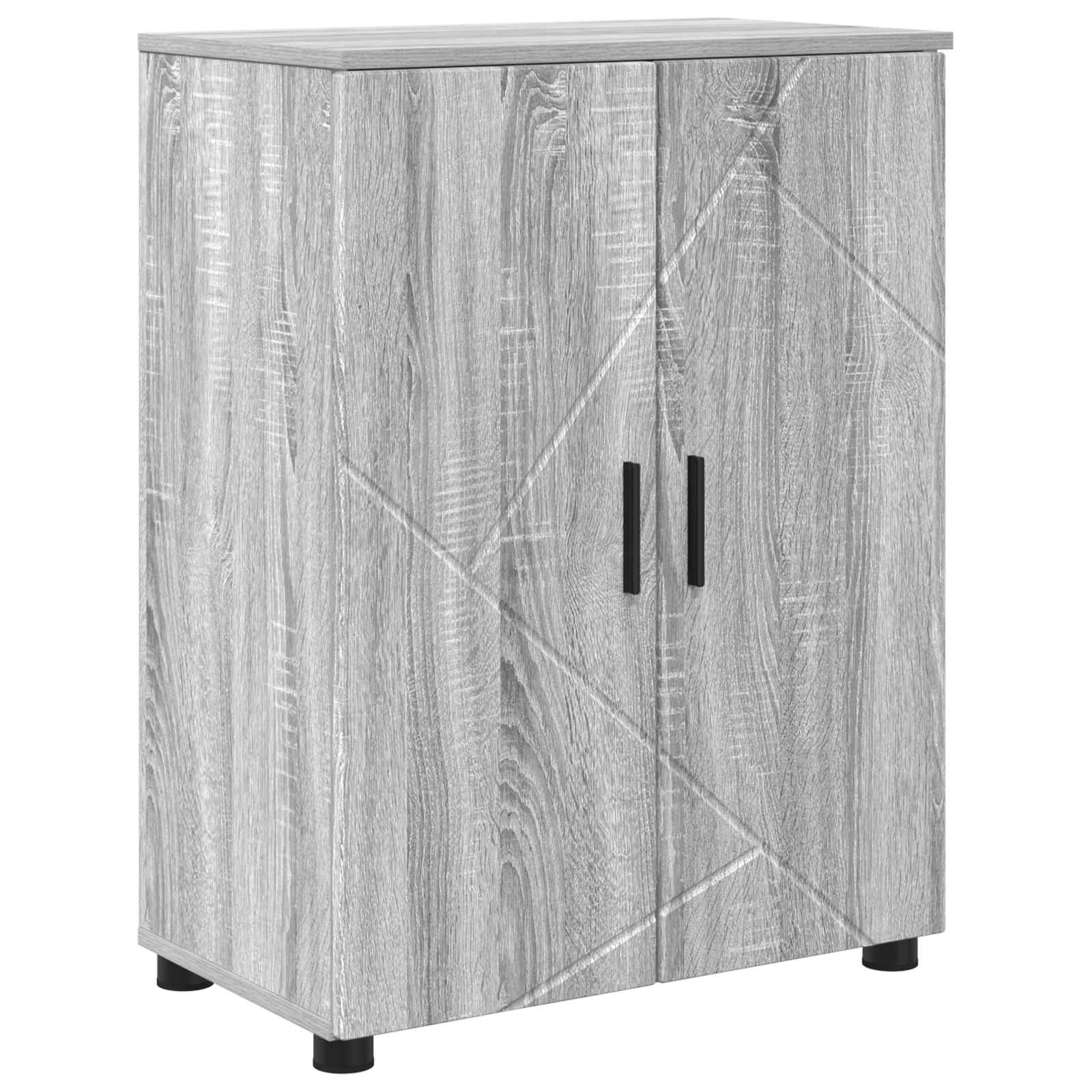 Set di mobili per il bagno 4 pz Grigio Sonoma 61 x 35 x 64 cm | homemem39