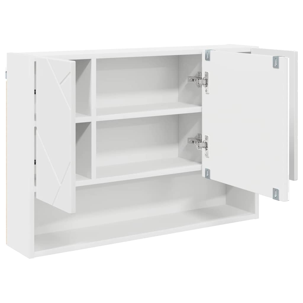 Set di mobili per il bagno con cassetto con porta 3 pcs Bianco | homemem39