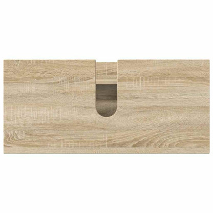 Set di mobili per il bagno con cassetto 3 pcs Rovere Sonoma