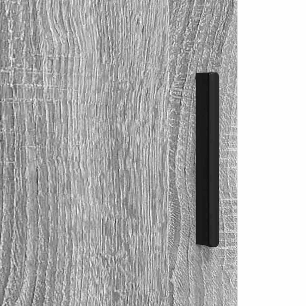 Set di mobili per il bagno con cassetto 3 pcs Grigio Sonoma