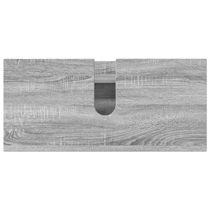 Set di mobili per il bagno con cassetto 3 pcs Grigio Sonoma