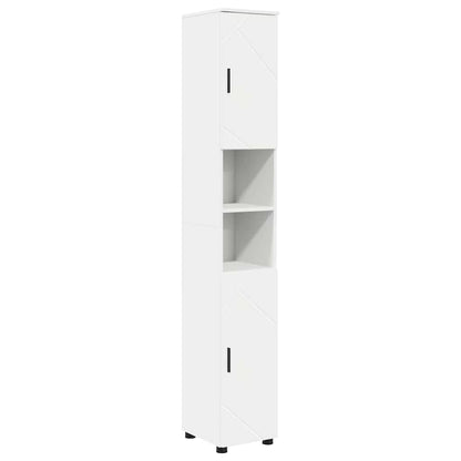 Set di mobili per il bagno con cassetto con porta 4 pcs Bianco | homemem39