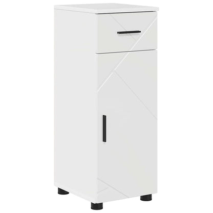 Set di mobili per il bagno con cassetto 4 pcs Bianco Lucido | homemem39
