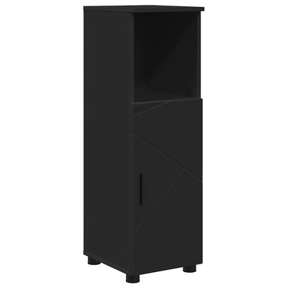 Set di mobili per il bagno con cassetto con porta 5 pcs Nero | homemem39
