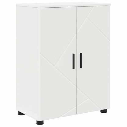 Set di mobili per il bagno con cassetto con porta 4 pcs Bianco | homemem39