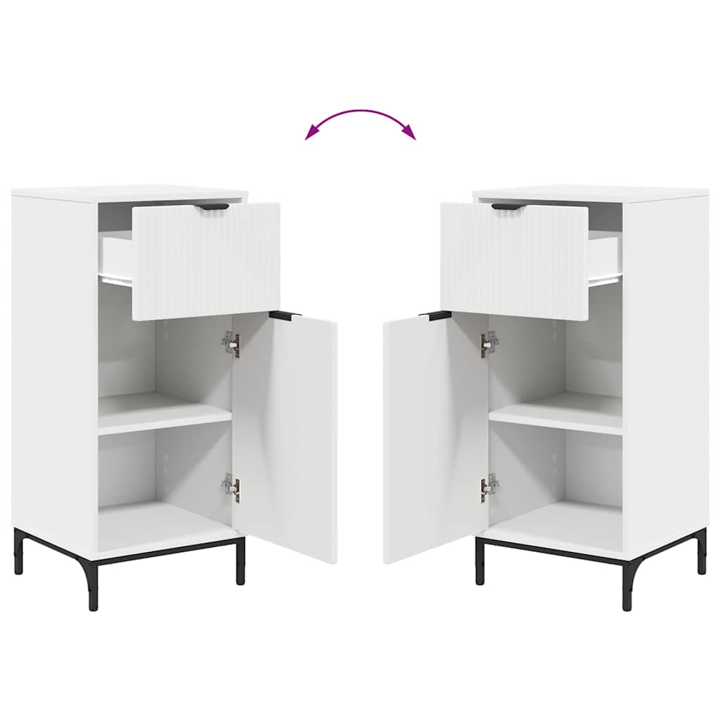 Set di mobili per il bagno 2 pz Bianco 39,5 x 36 x 88 cm | homemem39