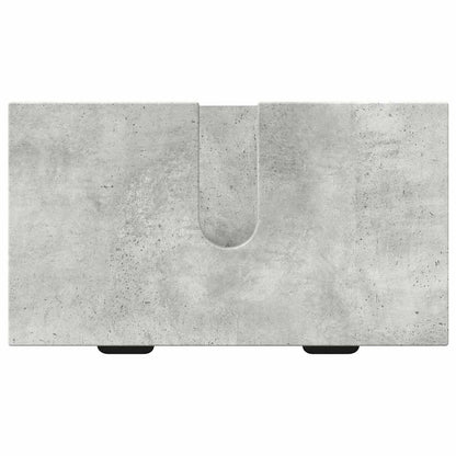 Set di mobili per il bagno con cassetto 2 pcs Grigio cemento | homemem39