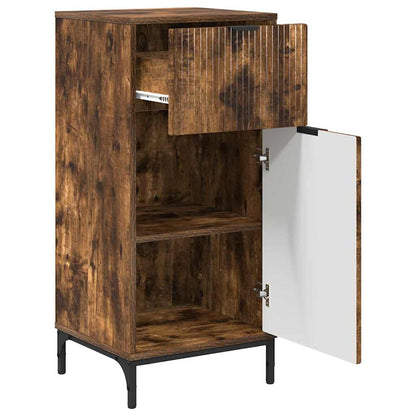 Set di mobili per il bagno con cassetto 2 pcs Rovere fumé | homemem39