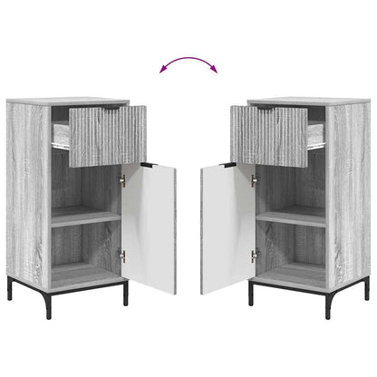 Set di mobili per il bagno con cassetto 2 pcs Grigio Sonoma | homemem39