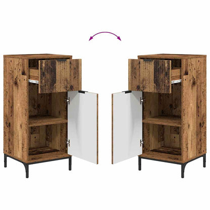 Set di mobili per il bagno con cassetto 2 pcs Legno vecchio | homemem39