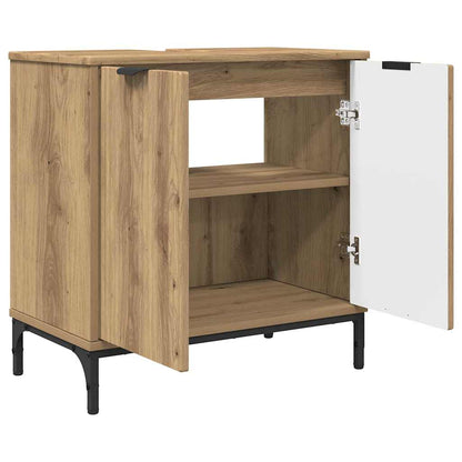 Set di mobili per il bagno 2 pz Rovere artigianale | homemem39