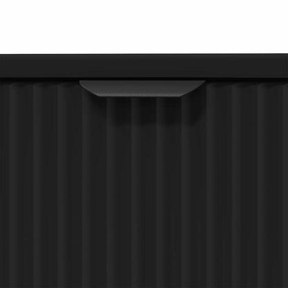 Set di mobili per il bagno con cassetto con porta 3 pcs Nero | homemem39