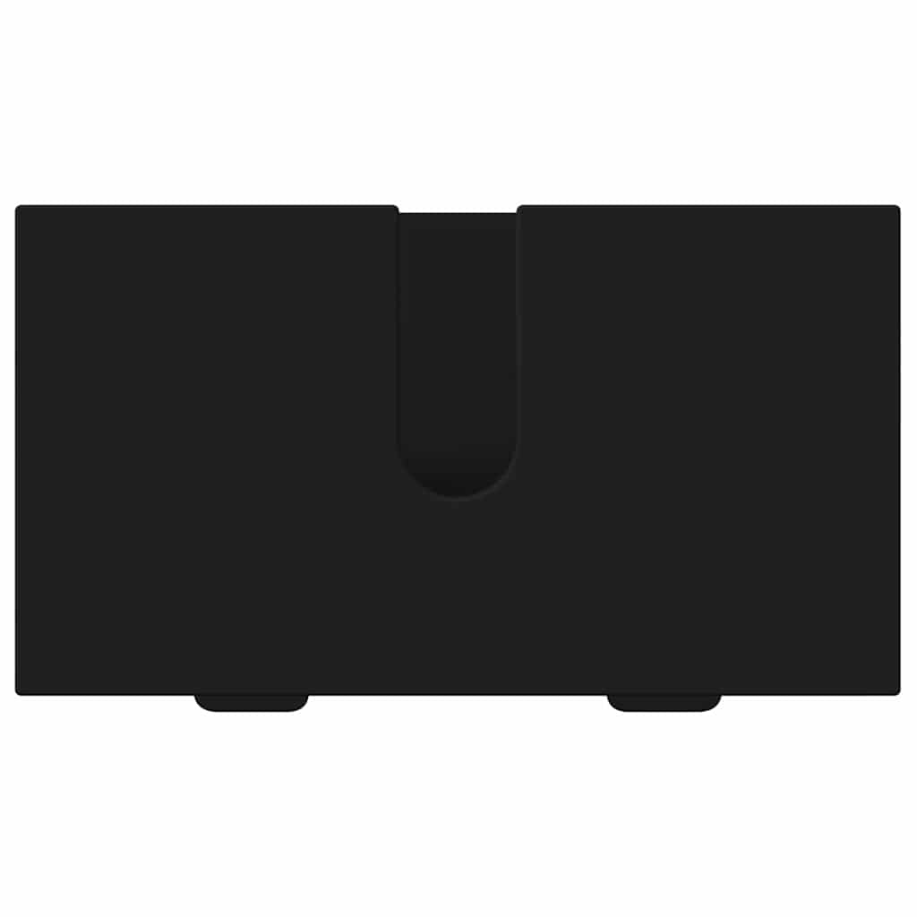 Set di mobili per il bagno con cassetto con porta 3 pcs Nero | homemem39