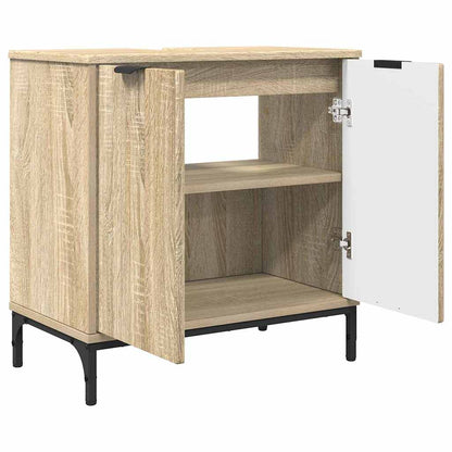 Set di mobili per il bagno con cassetto 3 pcs rovere sonoma | homemem39