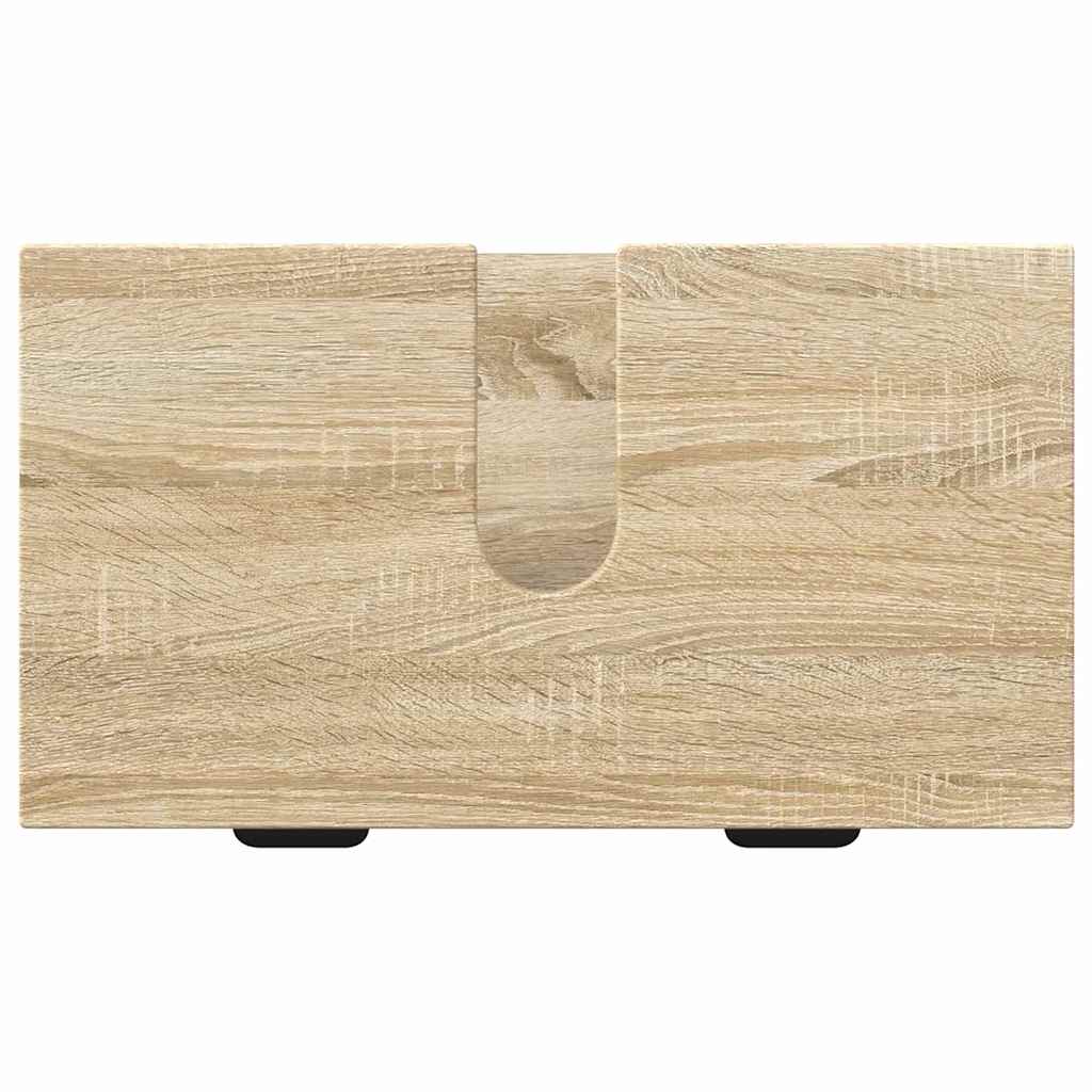 Set di mobili per il bagno con cassetto 3 pcs rovere sonoma | homemem39