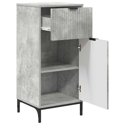 Set di mobili per il bagno con cassetto 3 pcs Grigio cemento