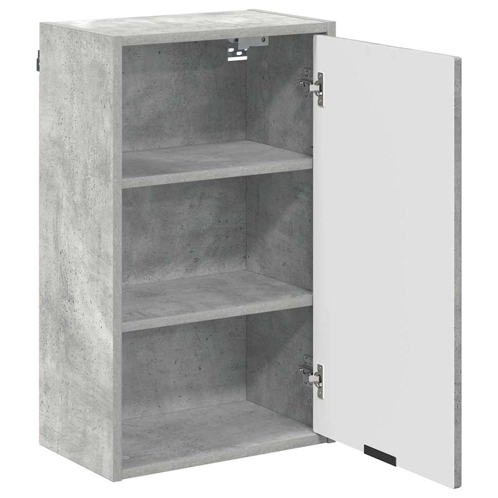 Set di mobili per il bagno con cassetto 3 pcs Grigio cemento