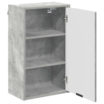 Set di mobili per il bagno con cassetto 3 pcs Grigio cemento