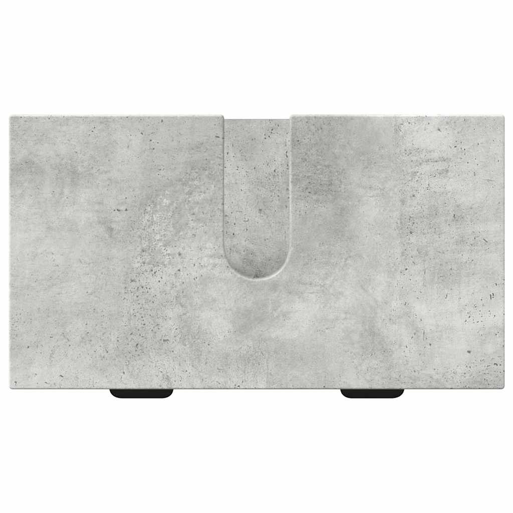 Set di mobili per il bagno con cassetto 3 pcs Grigio cemento | homemem39