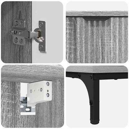 Set di mobili per il bagno con cassetto con porta Grigio Sonoma | homemem39