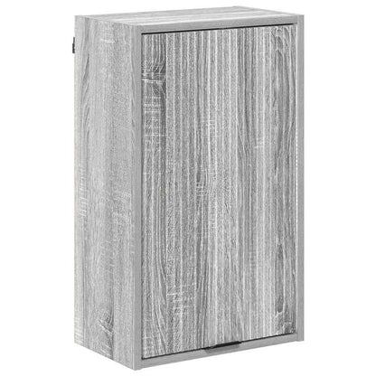 Set di mobili per il bagno con cassetto con porta Grigio Sonoma