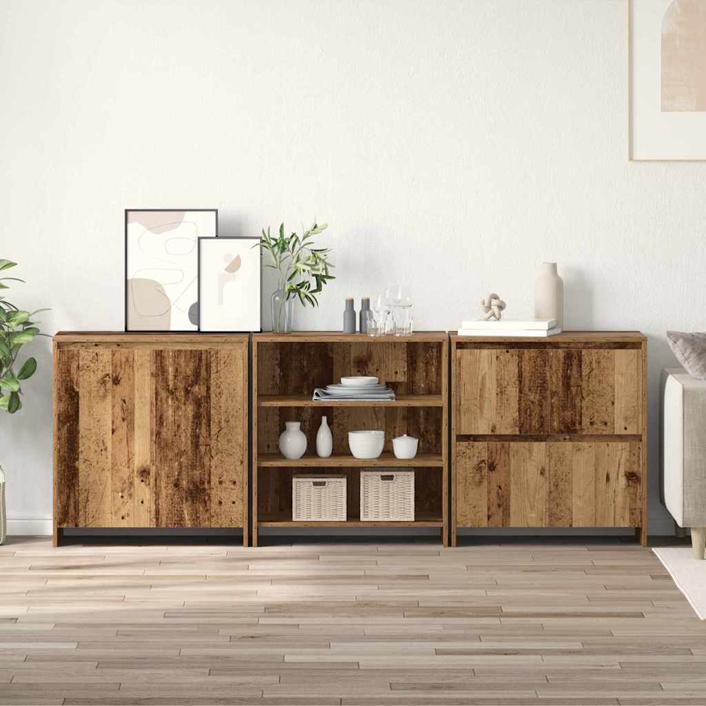 Sideboards 3 pcs Legno vecchio 70 x 41 x 75 cm - homemem39