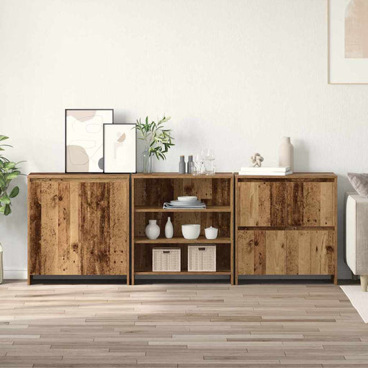 Sideboards 3 pcs Legno vecchio 70 x 41 x 75 cm - homemem39