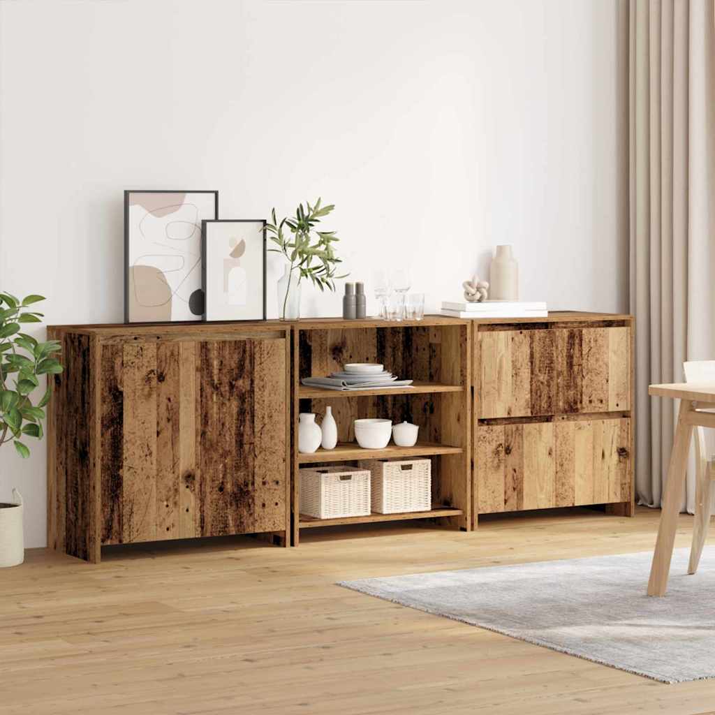 Sideboards 3 pcs Legno vecchio 70 x 41 x 75 cm - homemem39