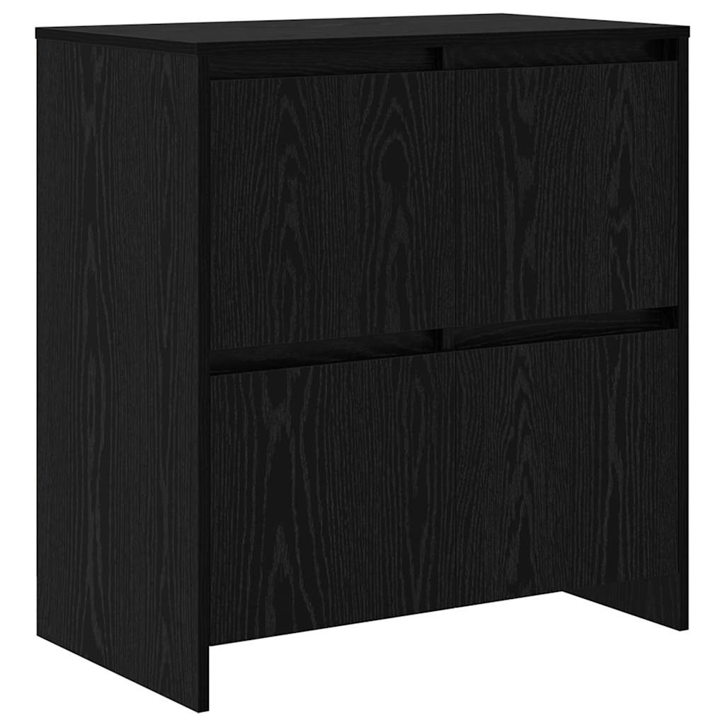 Credenza 3 pcs Rovere nero 70 x 41 x 75 cm Legno multistrato - homemem39