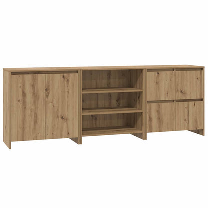 Sideboards 3 pcs rovere artigianale 70 x 41 x 75 cm - homemem39